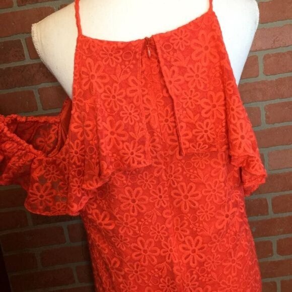 Trina Turk Lady Bug Lace Mini Dress Size XS Embroidered Flowers Summer - Picture 6 of 6